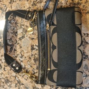 Coach Signature Stripe Pouchette